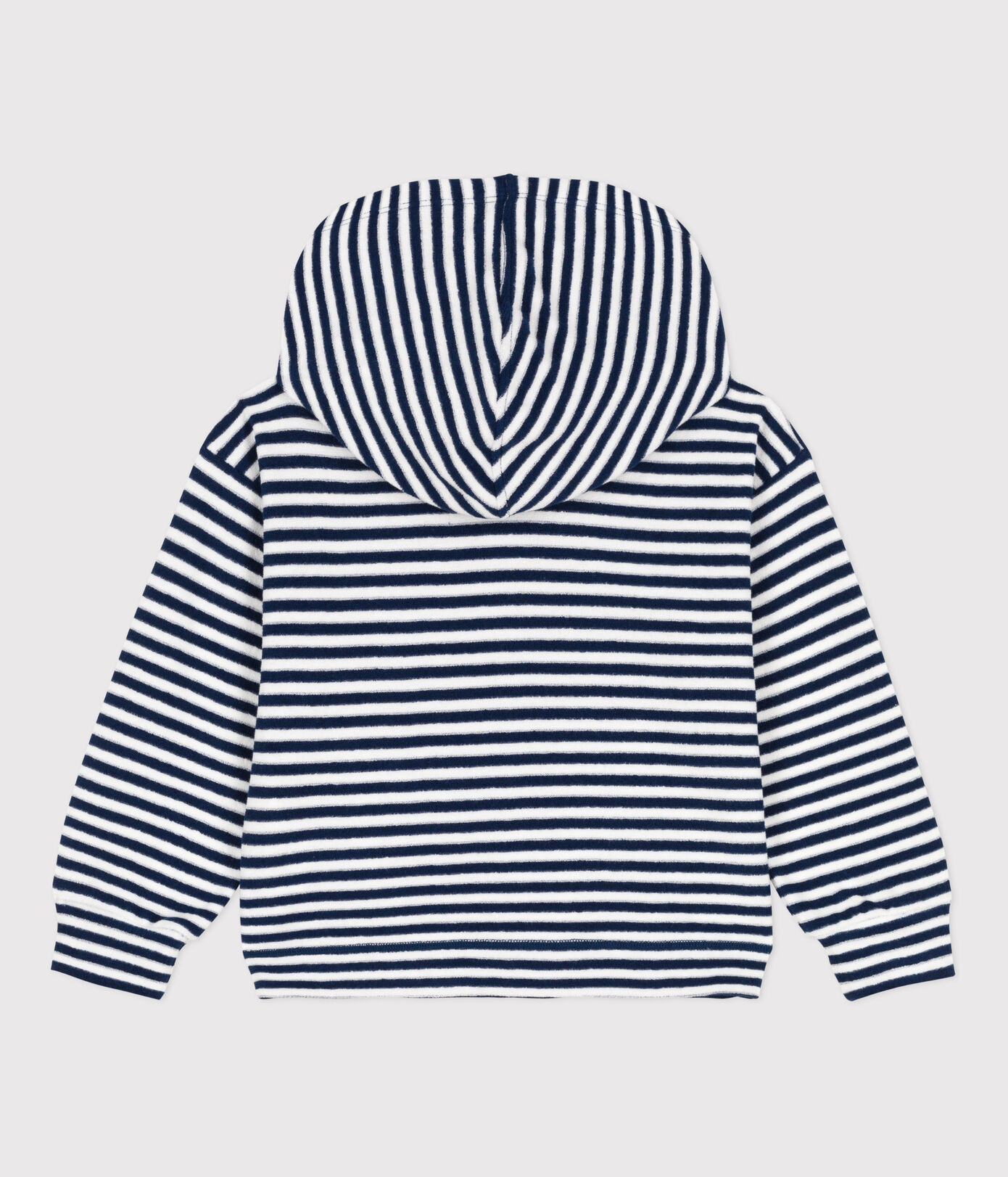 Sweatshirt rayé à capuche enfant garon