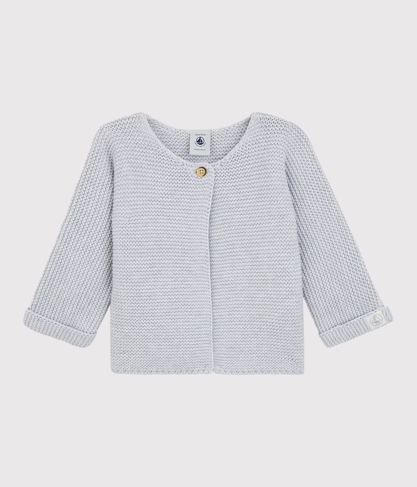 Cardigan en tricot de coton biologique bébé