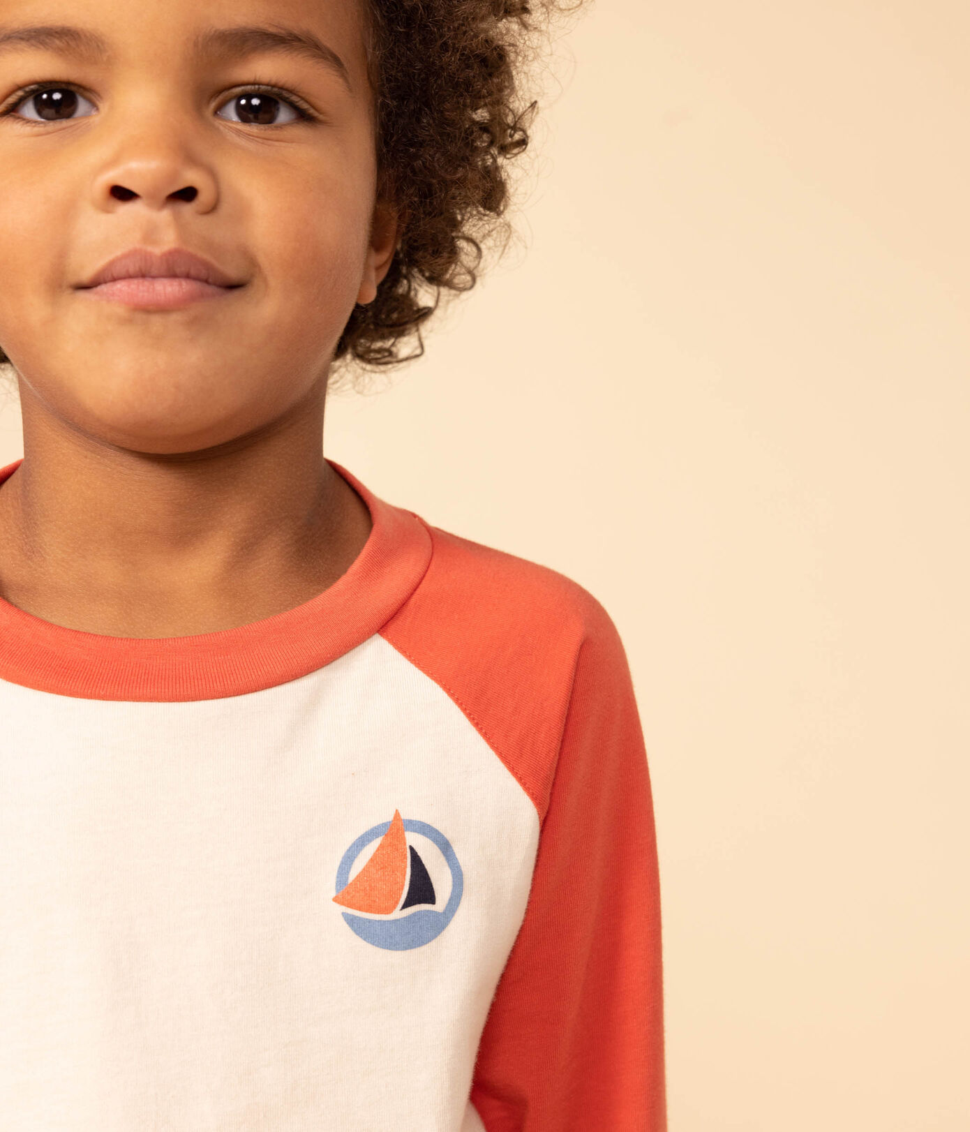 Tee-shirt manches longues en coton enfant garon