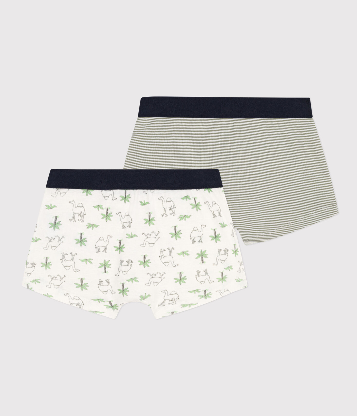 Lot de 2 boxers dromadaires en coton petit garon