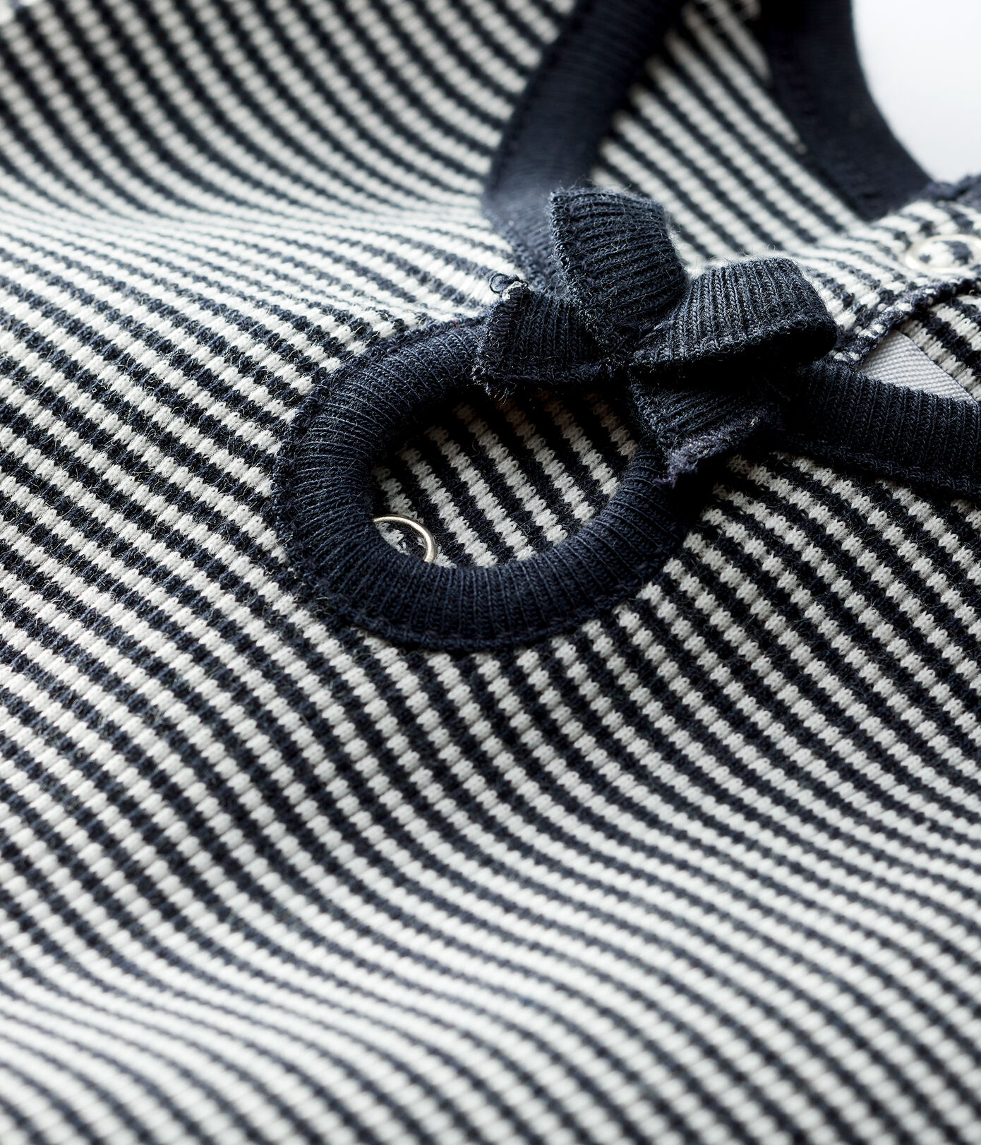 Robe manches courtes en cte 2x2 bébé fille.