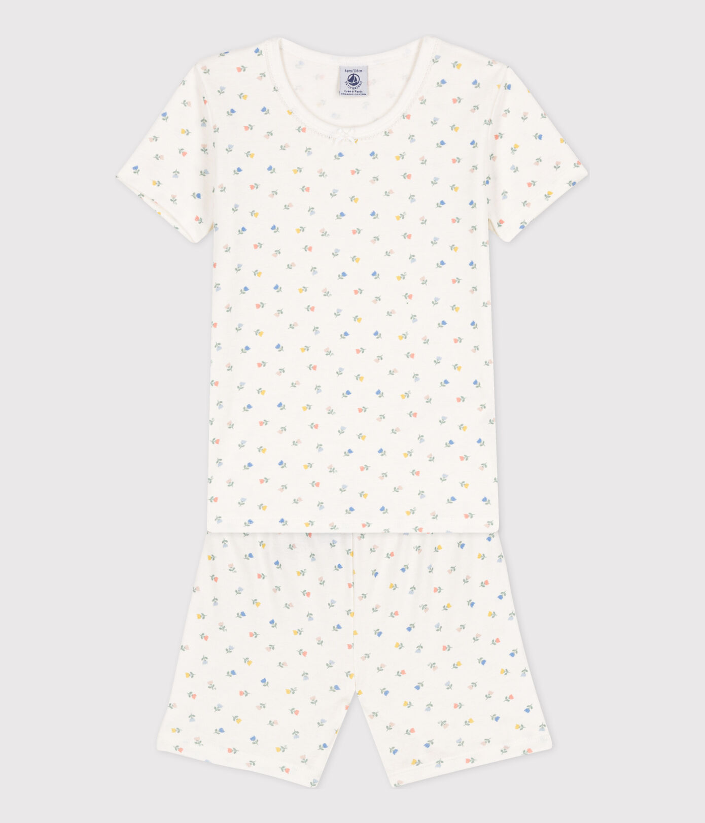 Pyjacourt ajusté en coton petite fille