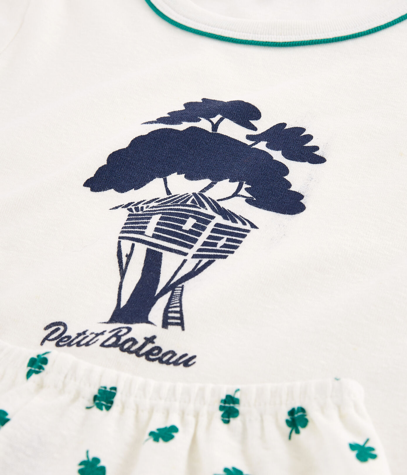 Pyjacourt arbre petit garon en coton et lin