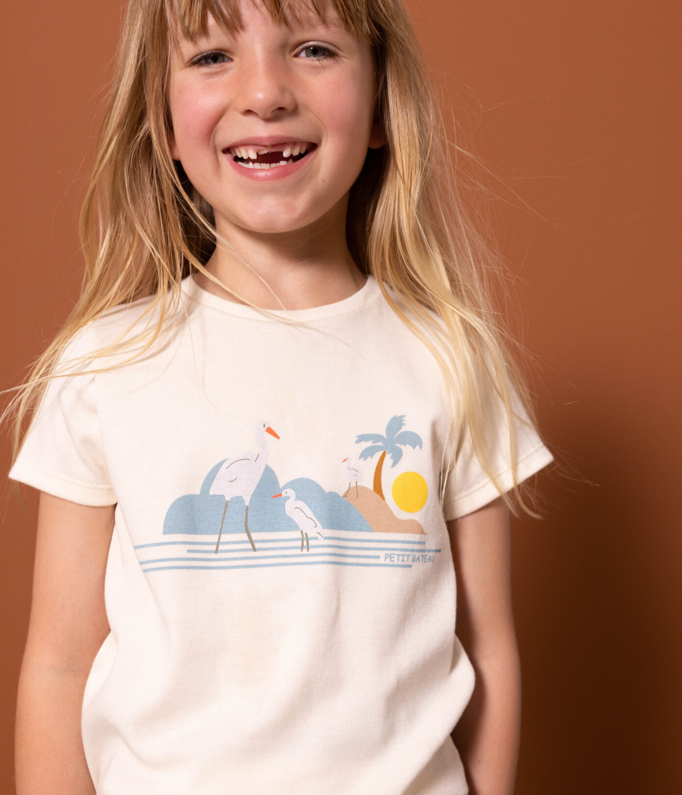 Tee-shirt imprimé en coton enfant fille