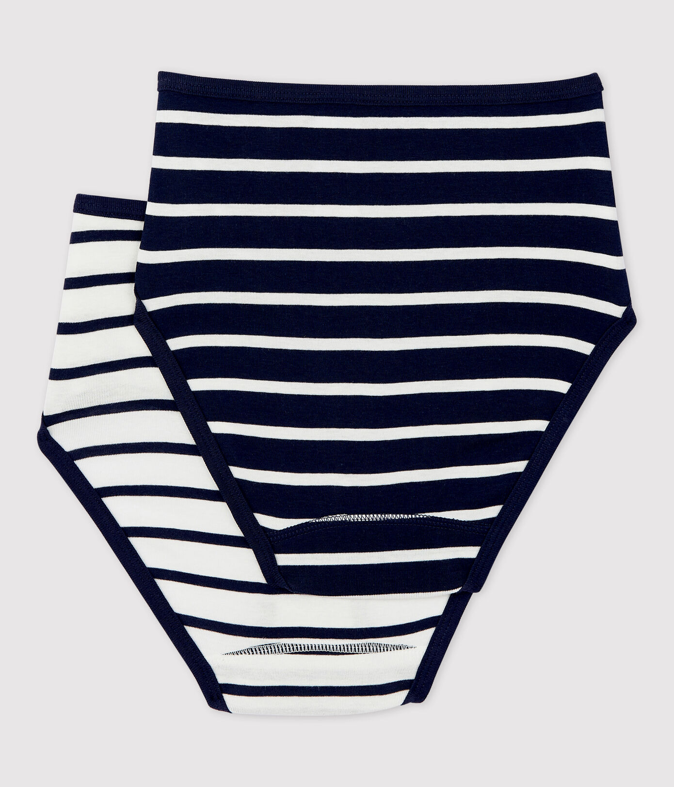 Lot de 2 culottes taille haute en coton Femme