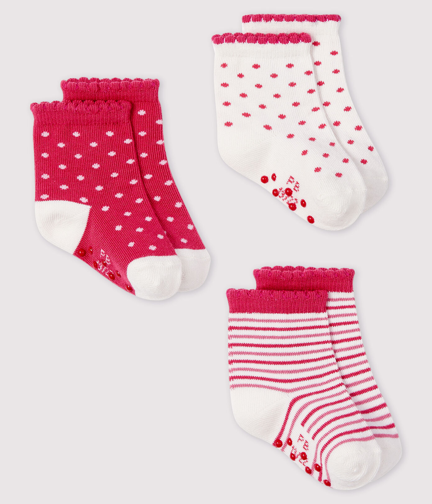 Lot de 3 paires de chaussettes bébé