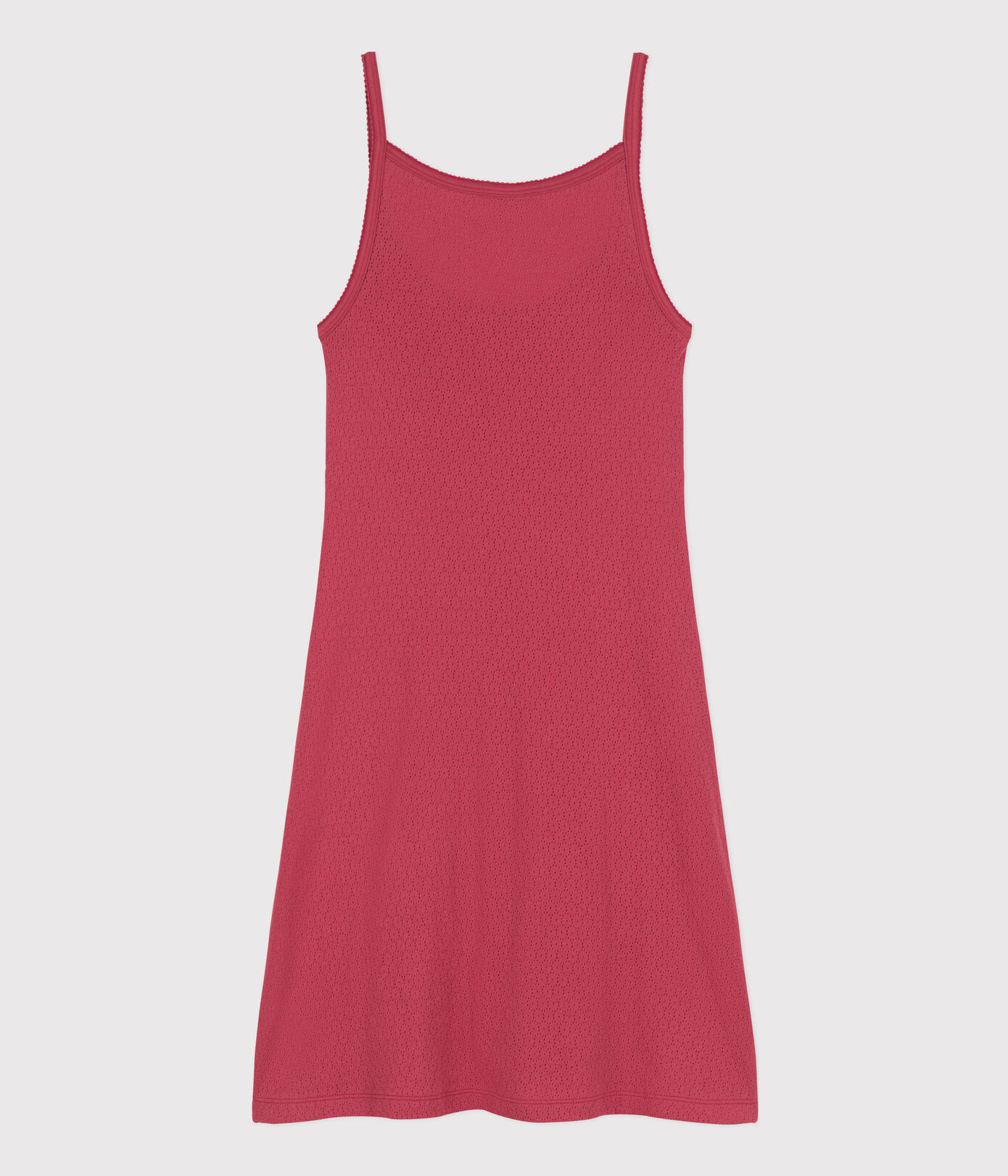 Nuisette unie en coton ajouré femme