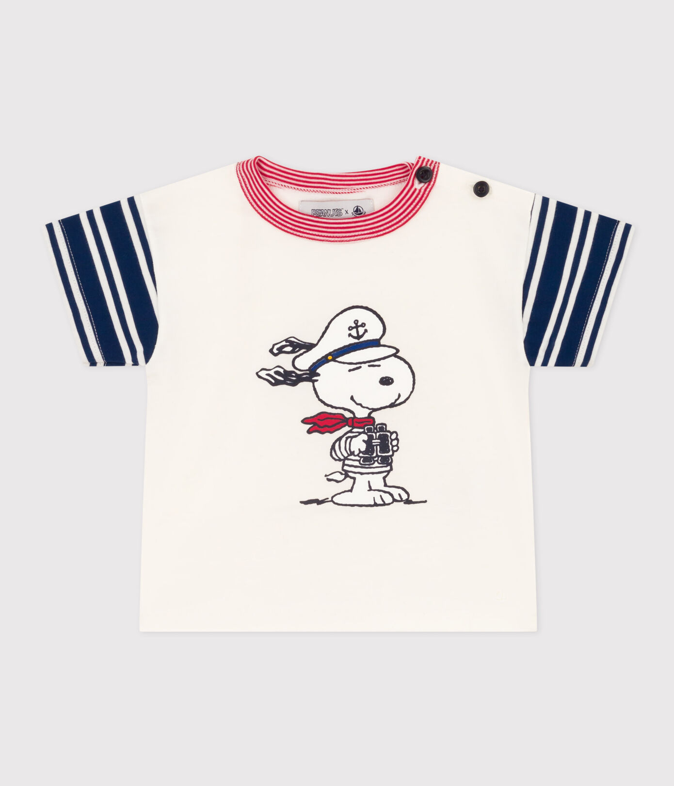 Tee-shirt Petit Bateau X Snoopy en jersey léger bébé