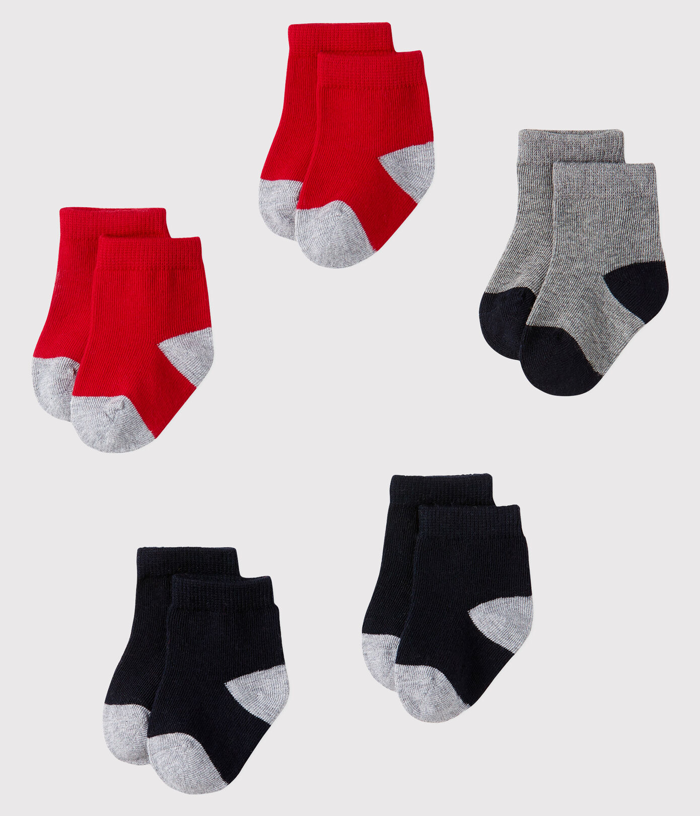 Lot de 5 paires de chaussettes bébé