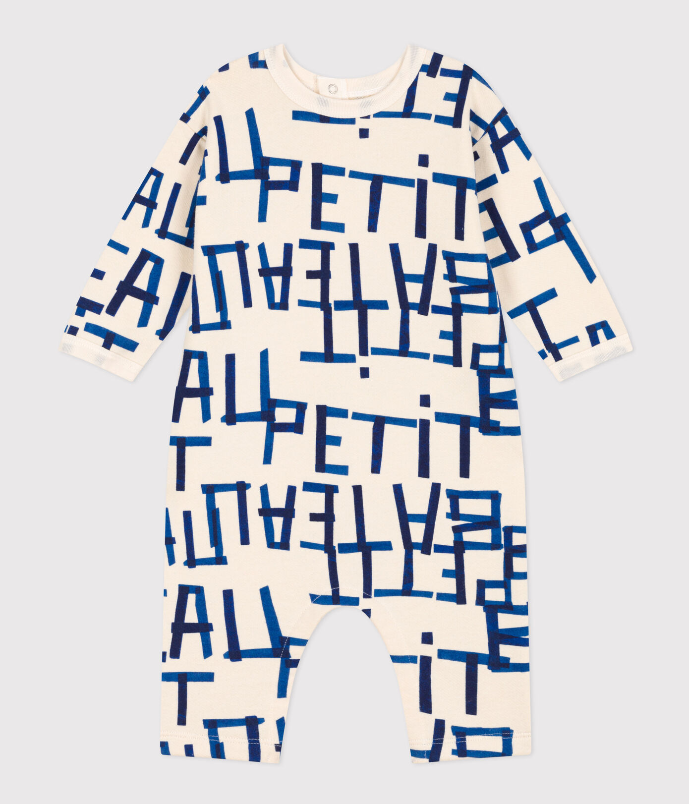 Combinaison longue en molleton imprimé bébé