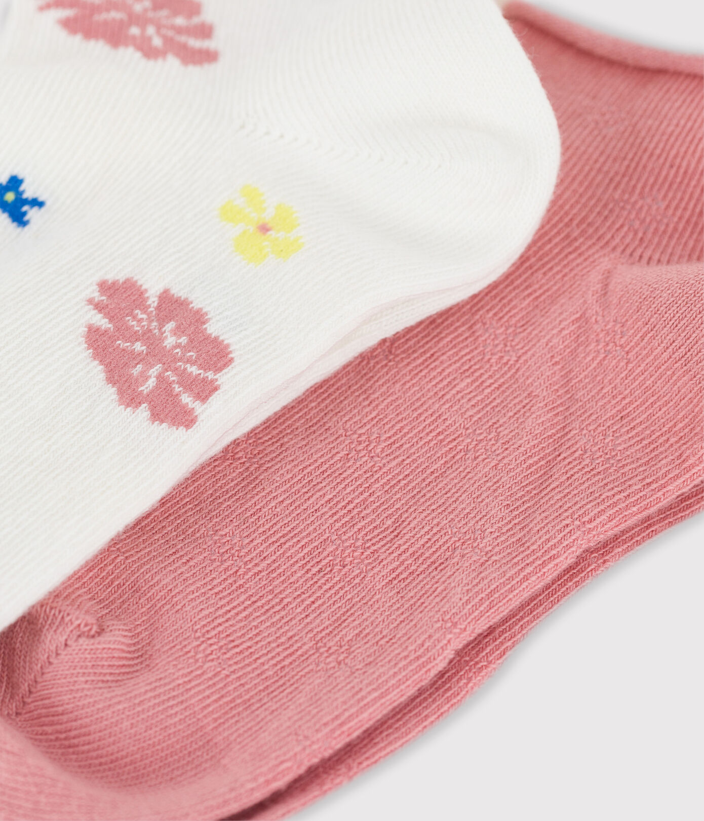 Lot de 2 paires de chaussettes enfant fille