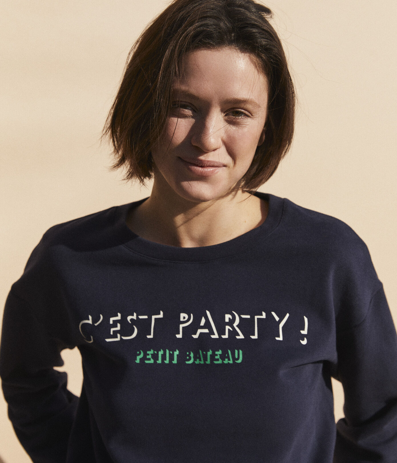 Sweatshirt en coton Femme