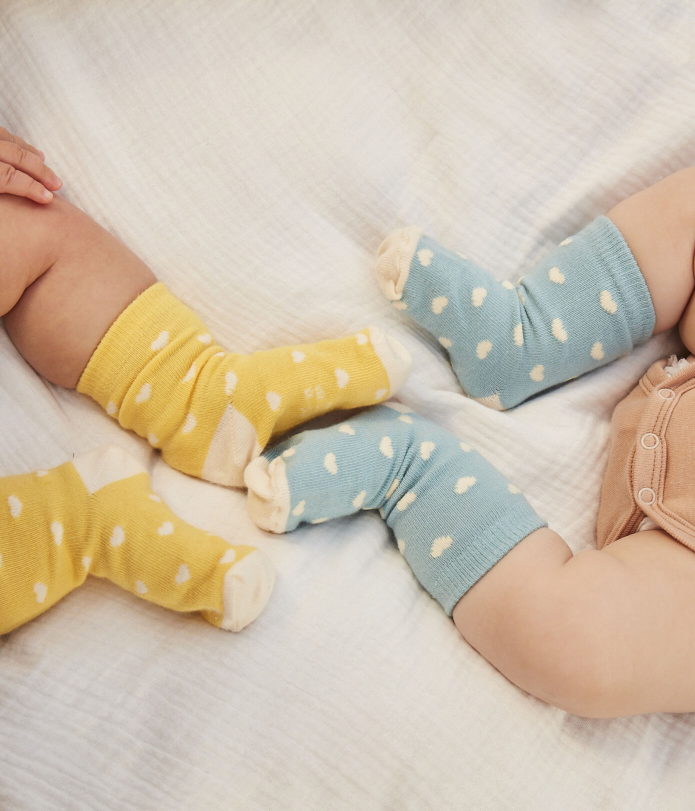 Lot de 5 paires de chaussettes curs en jersey de coton bébé