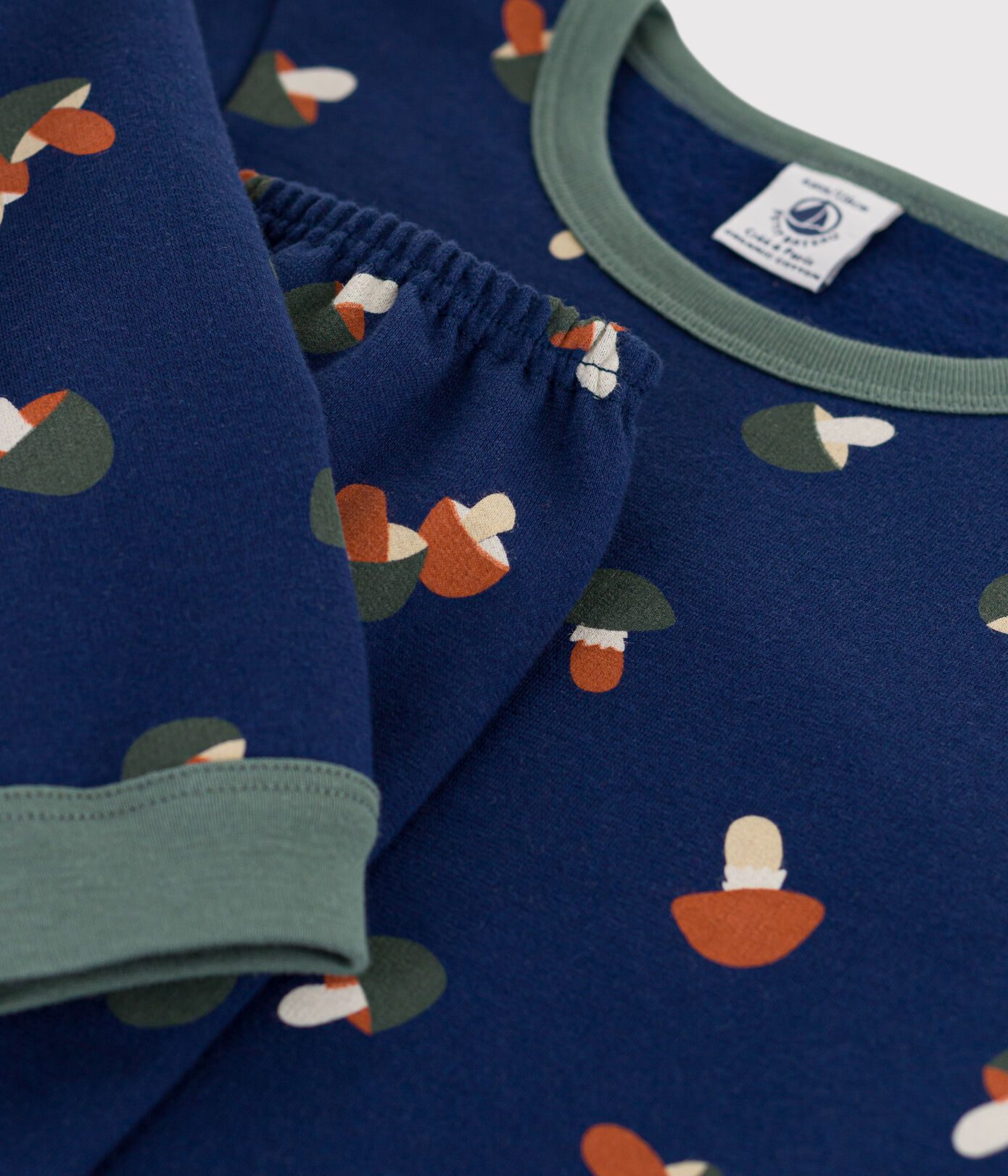 Pyjama champignon petite fille/petit garon en molleton