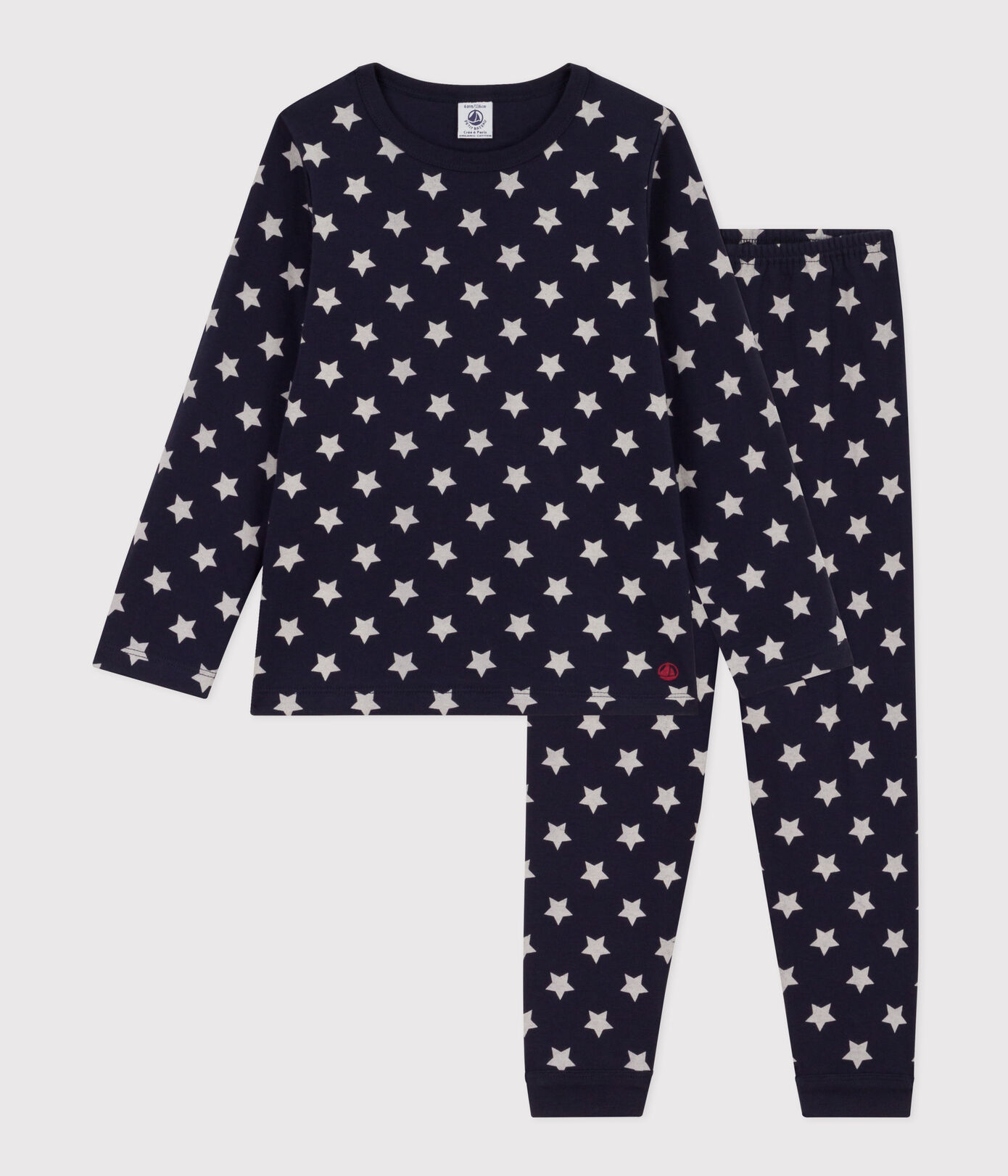 Pyjama étoiles en tubique petite fille/petit garon
