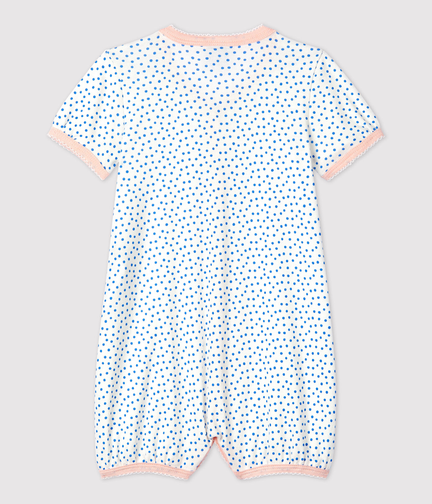 Combicourt bébé imprimé pois en coton biologique