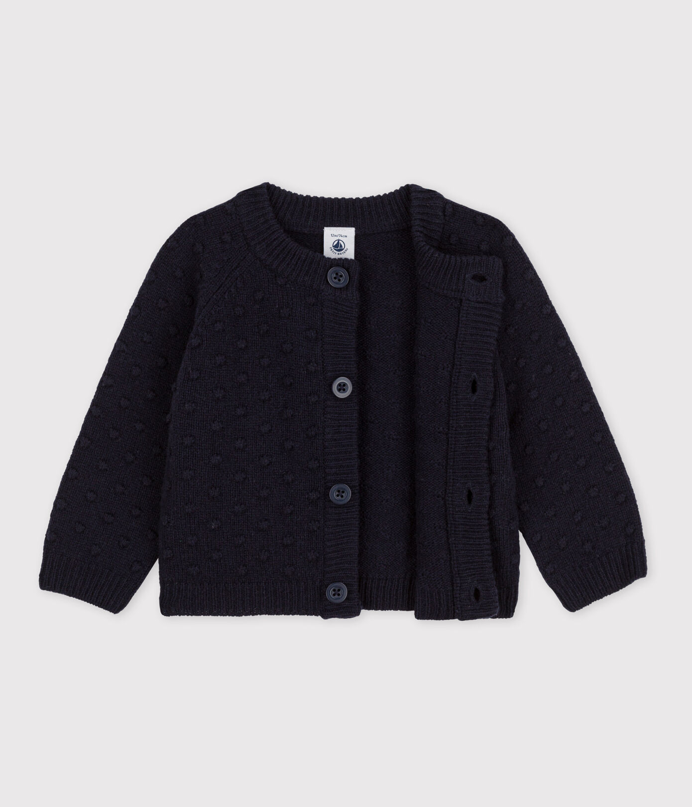 Cardigan bébé en tricot en laine