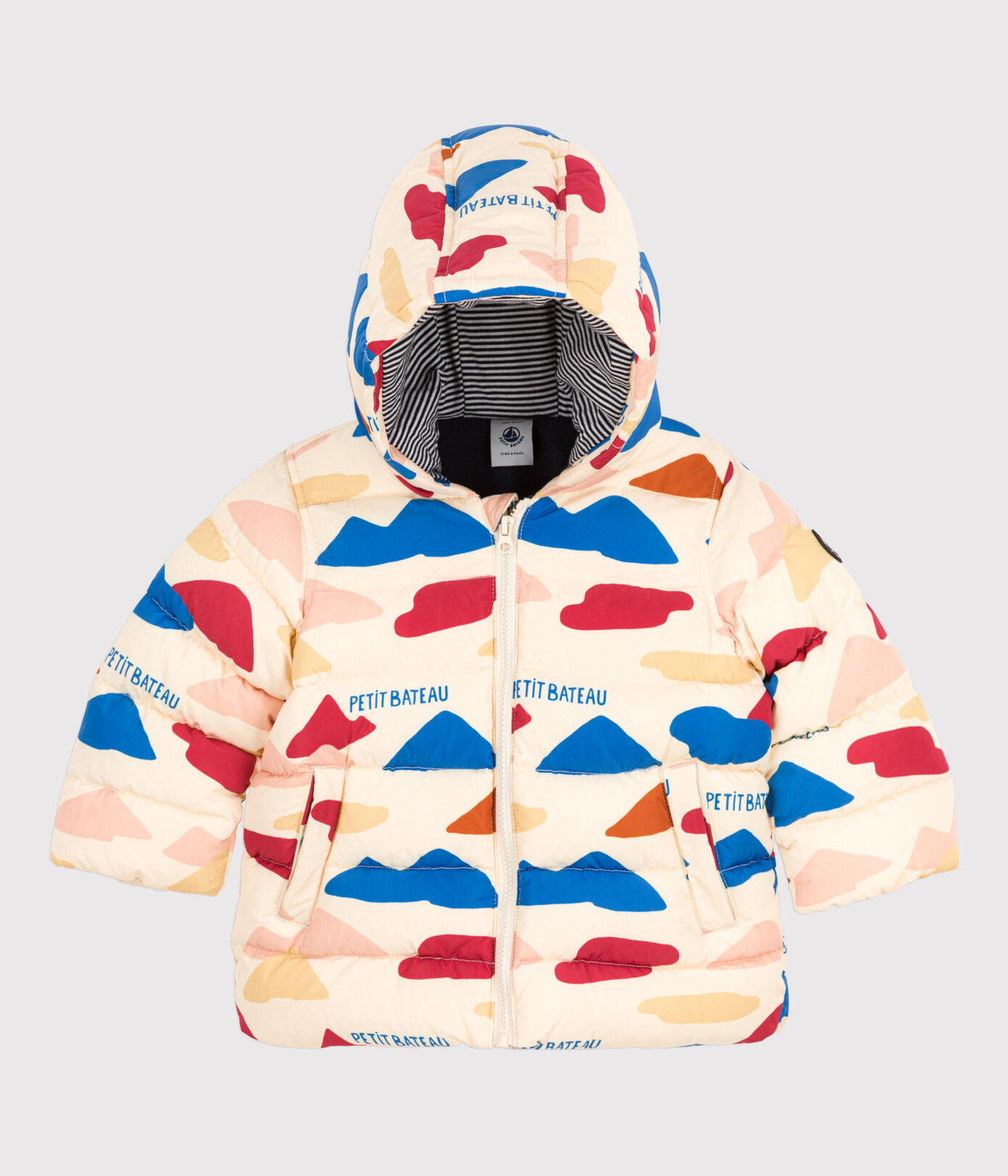 Doudoune recyclée bébé imprimée