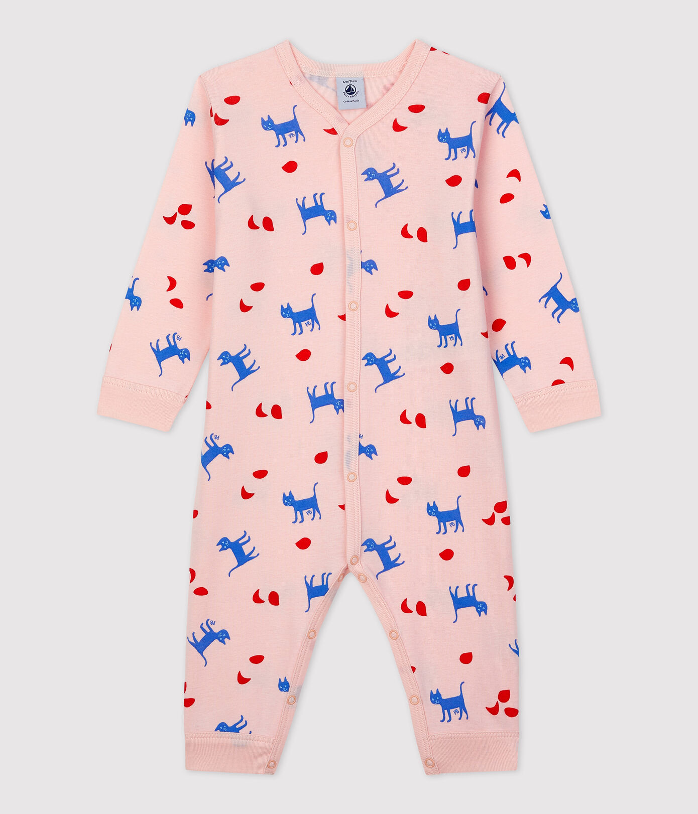 Dors-bien bébé imprimé fantaisie sans pieds en coton