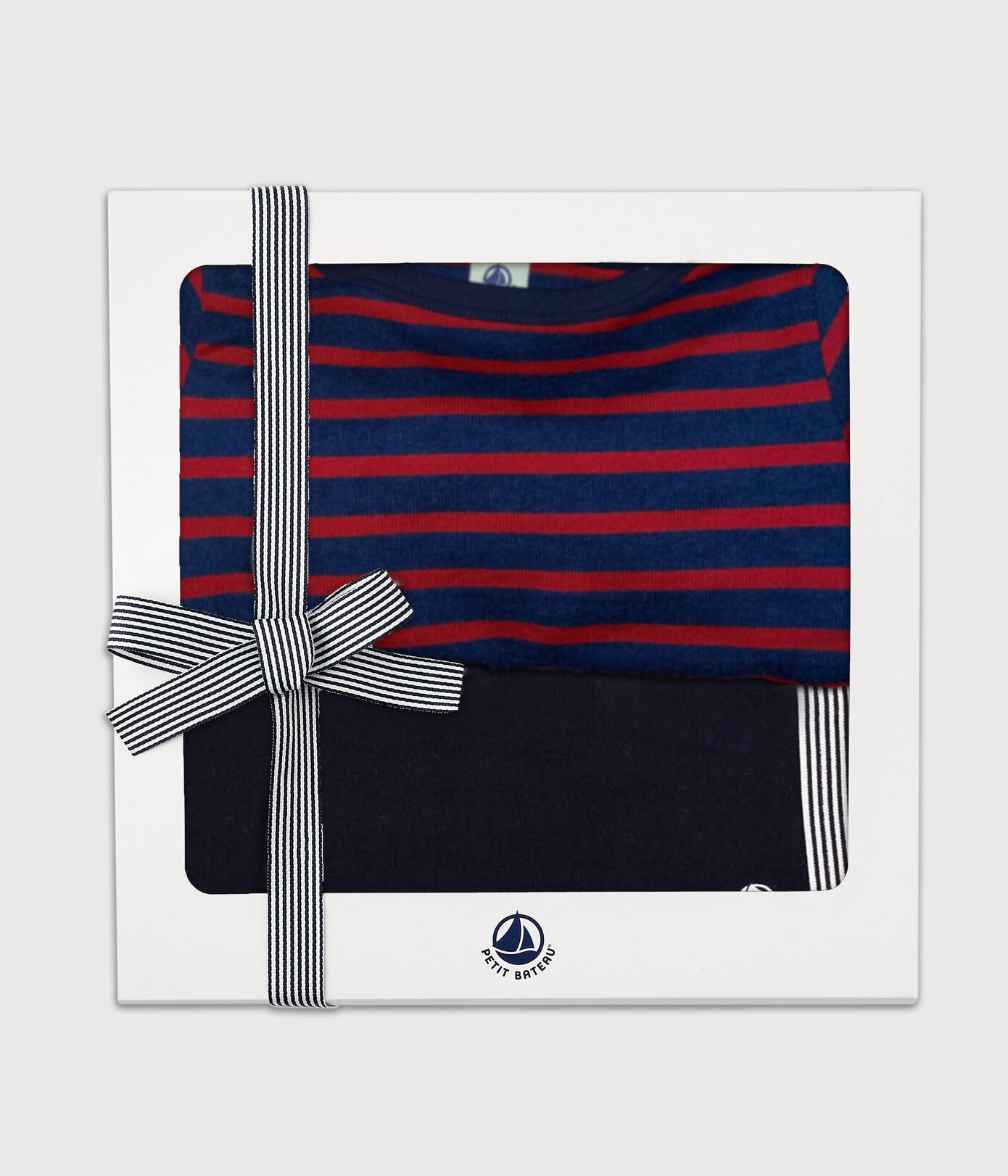 Coffret cadeau marinière et jegging enfant fille