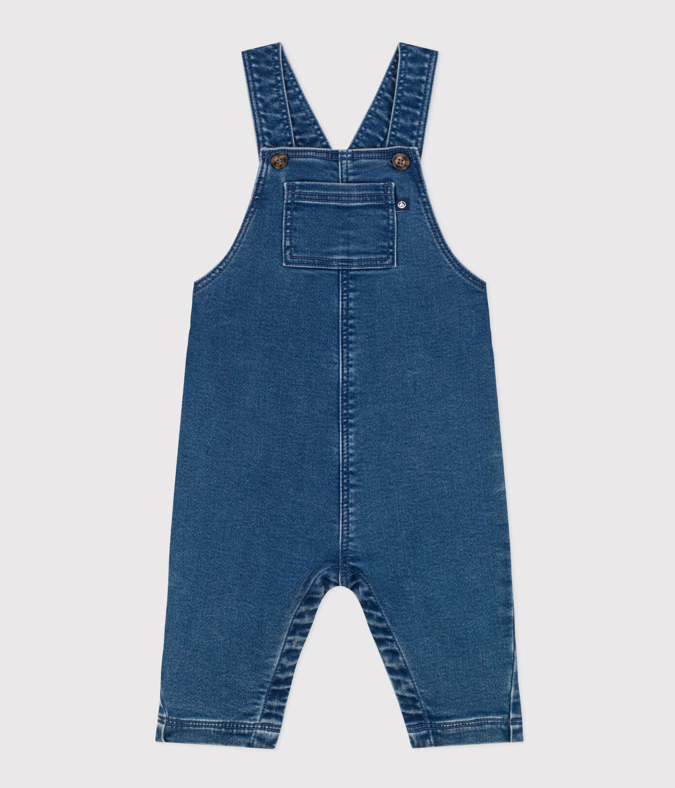 Salopette longue en denim bébé