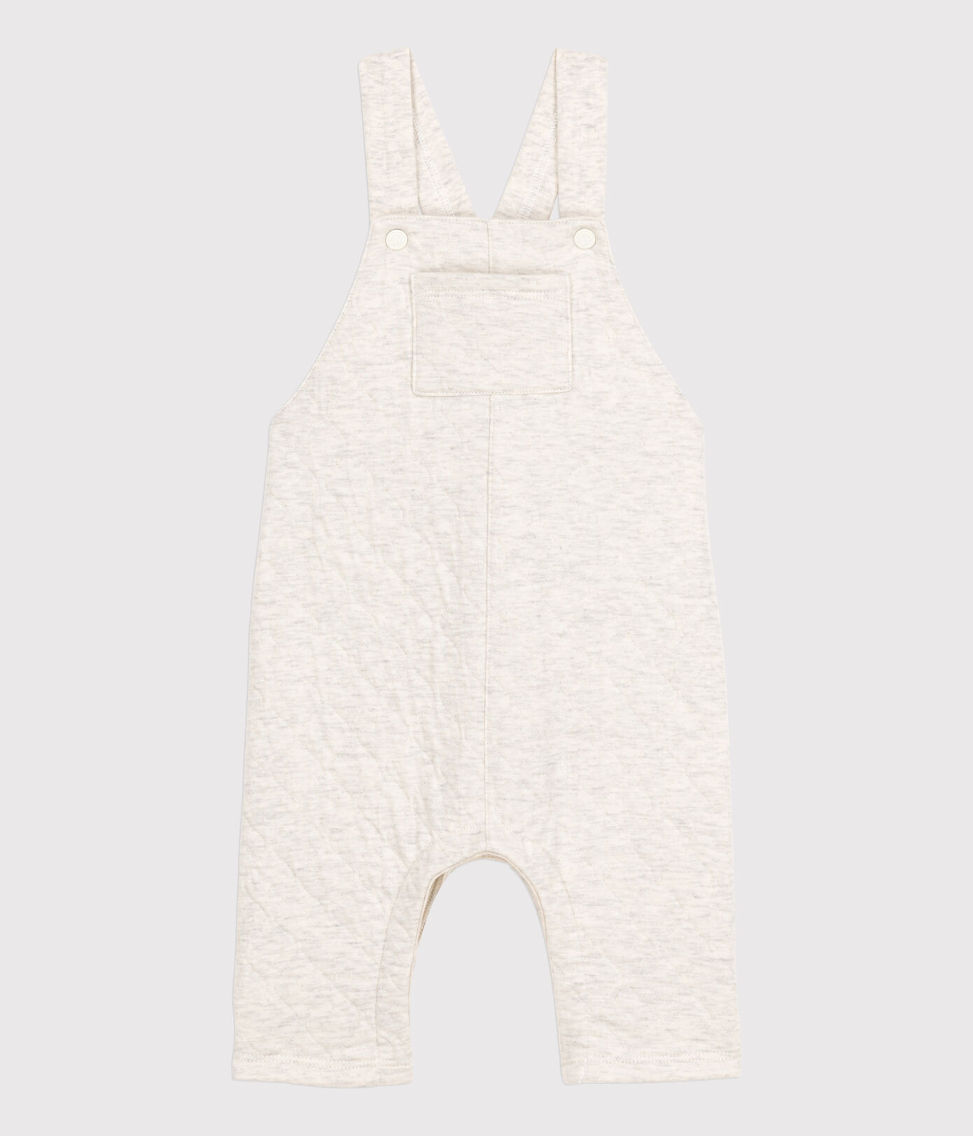 Salopette longue bébé en tubique matelassé
