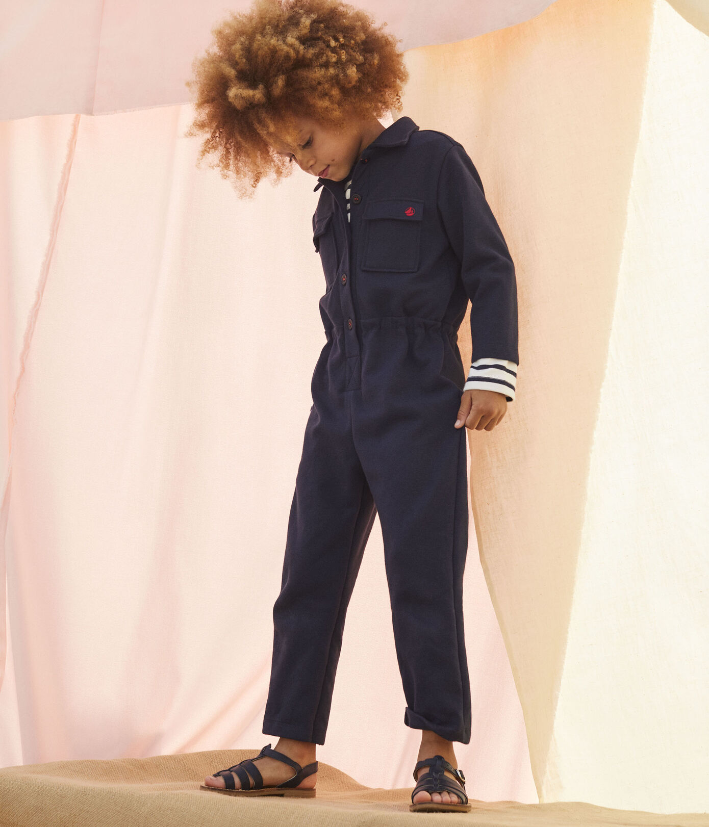 Combinaison en coton imprimée enfant fille