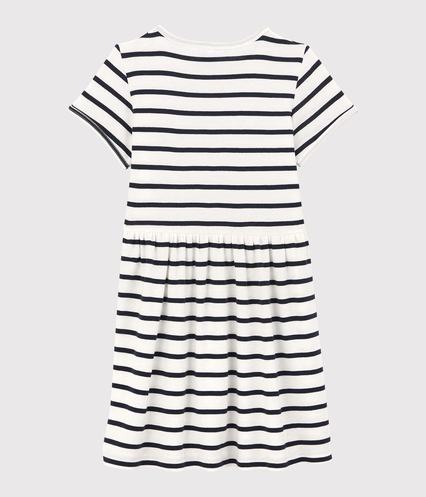 Robe manches courtes en coton bio enfant fille