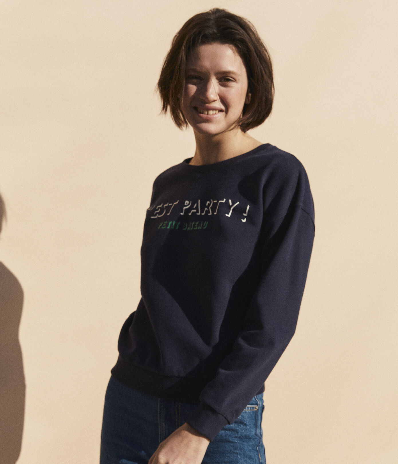 Sweatshirt en coton Femme