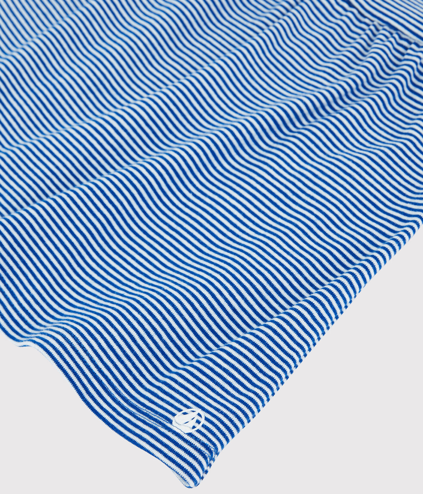 Robe rayée sans manches en cte bébé fille