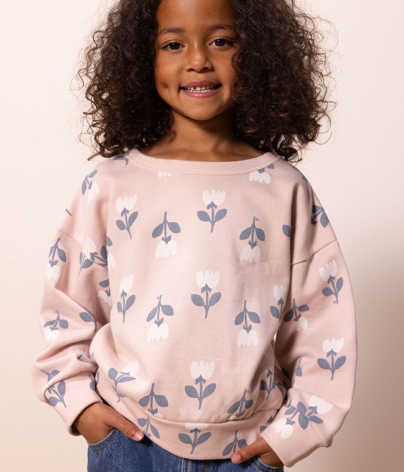 Sweatshirt en molleton enfant fille