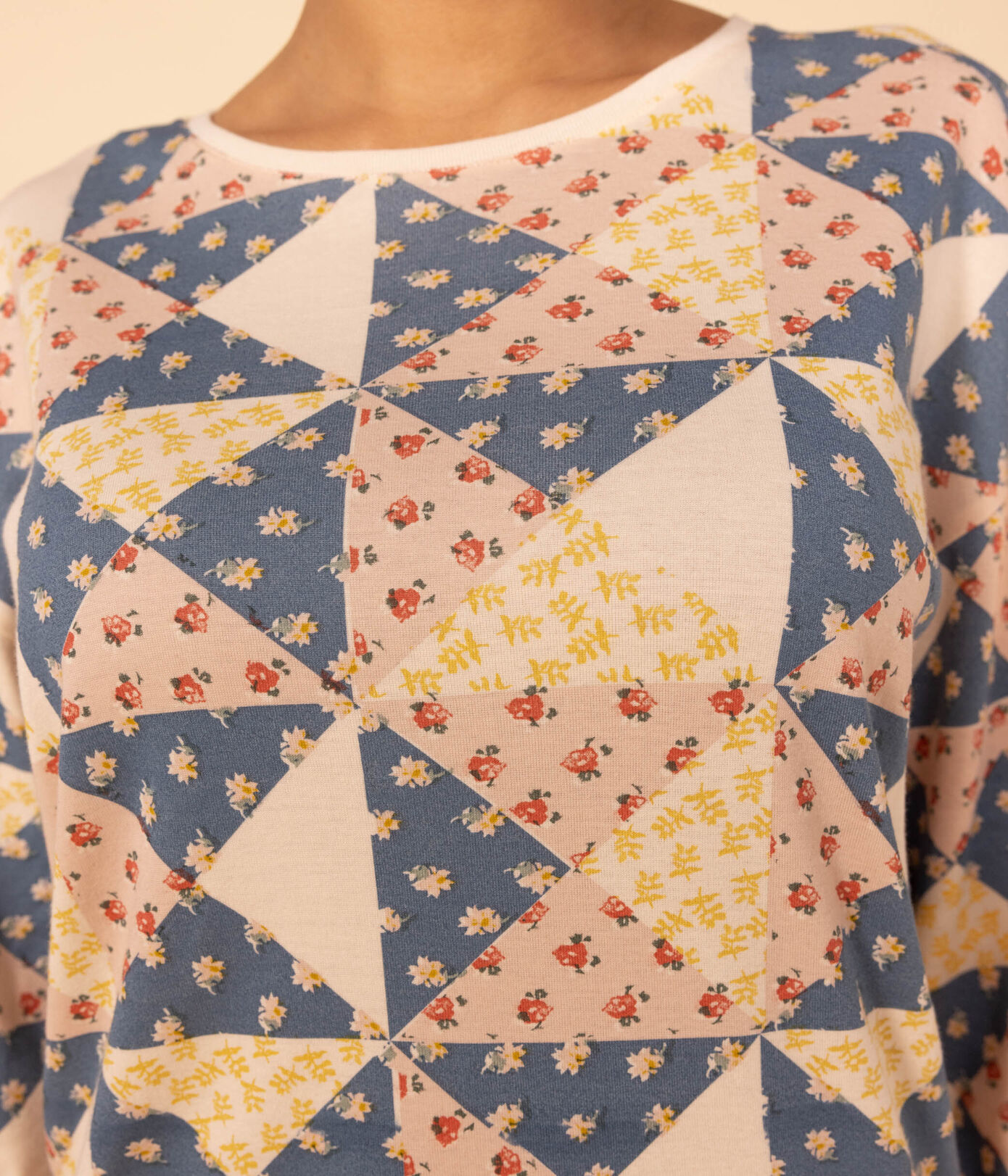 Pyjama patchwork femme en coton