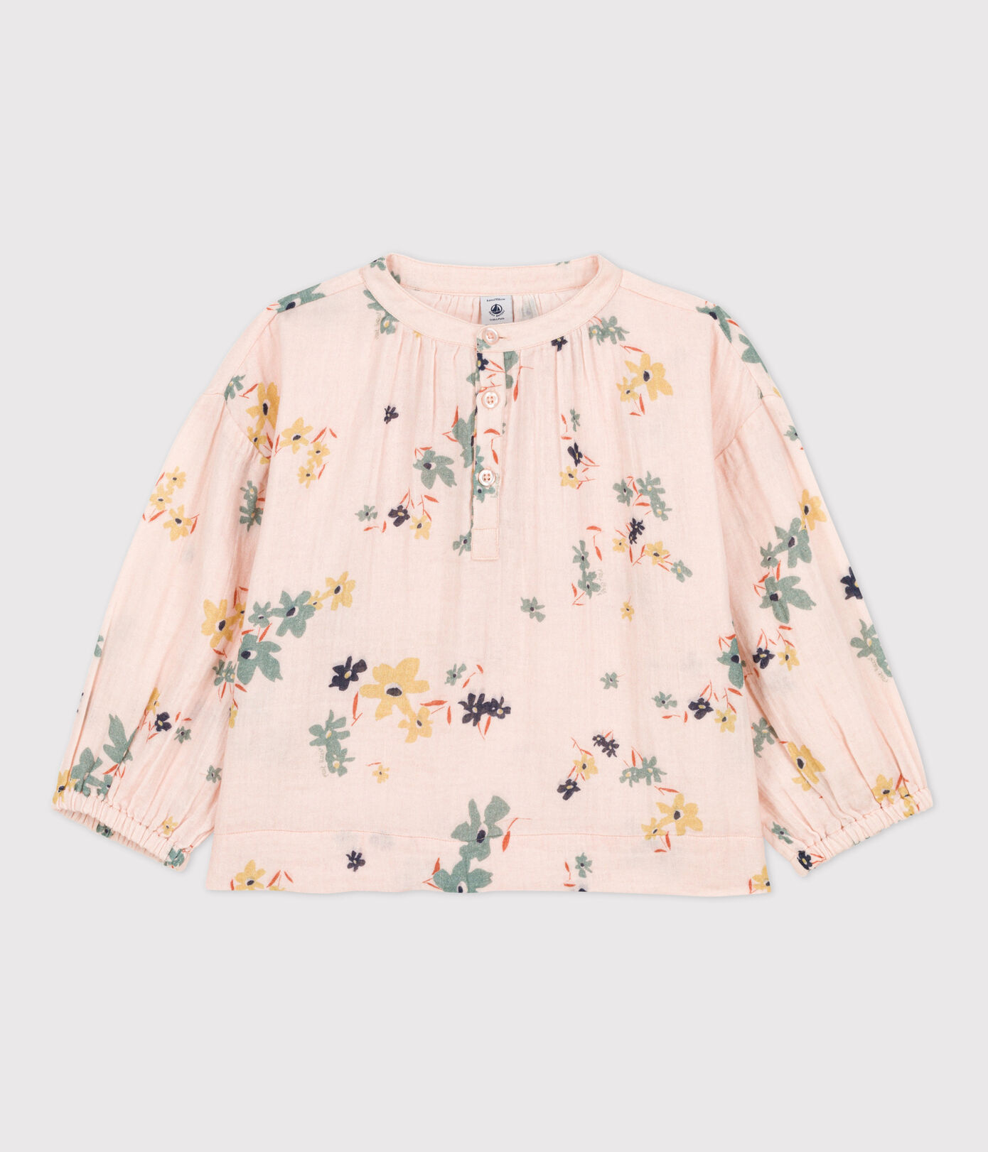 Blouse imprimée en gaze de coton enfant fille