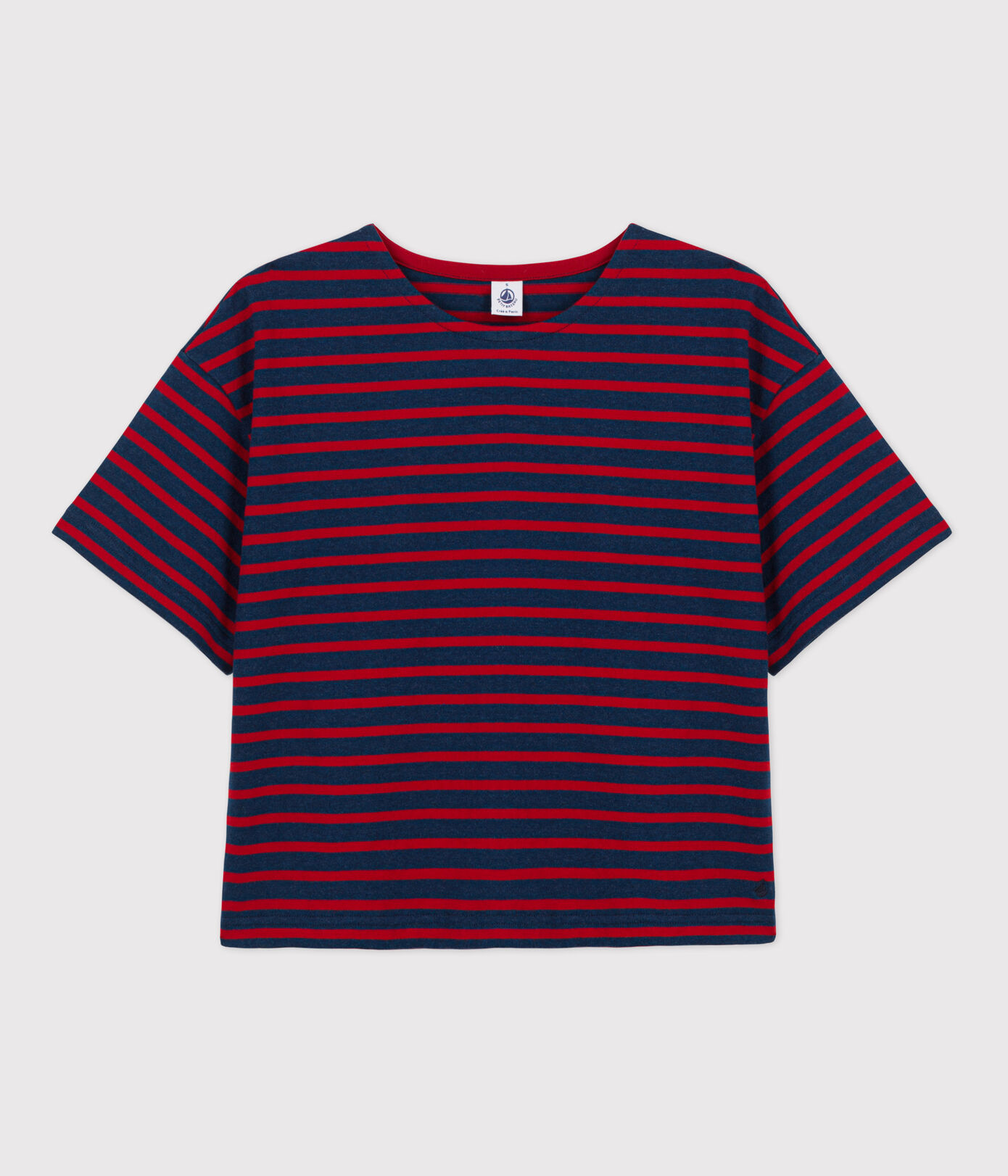 Marinière manches courtes en coton Femme