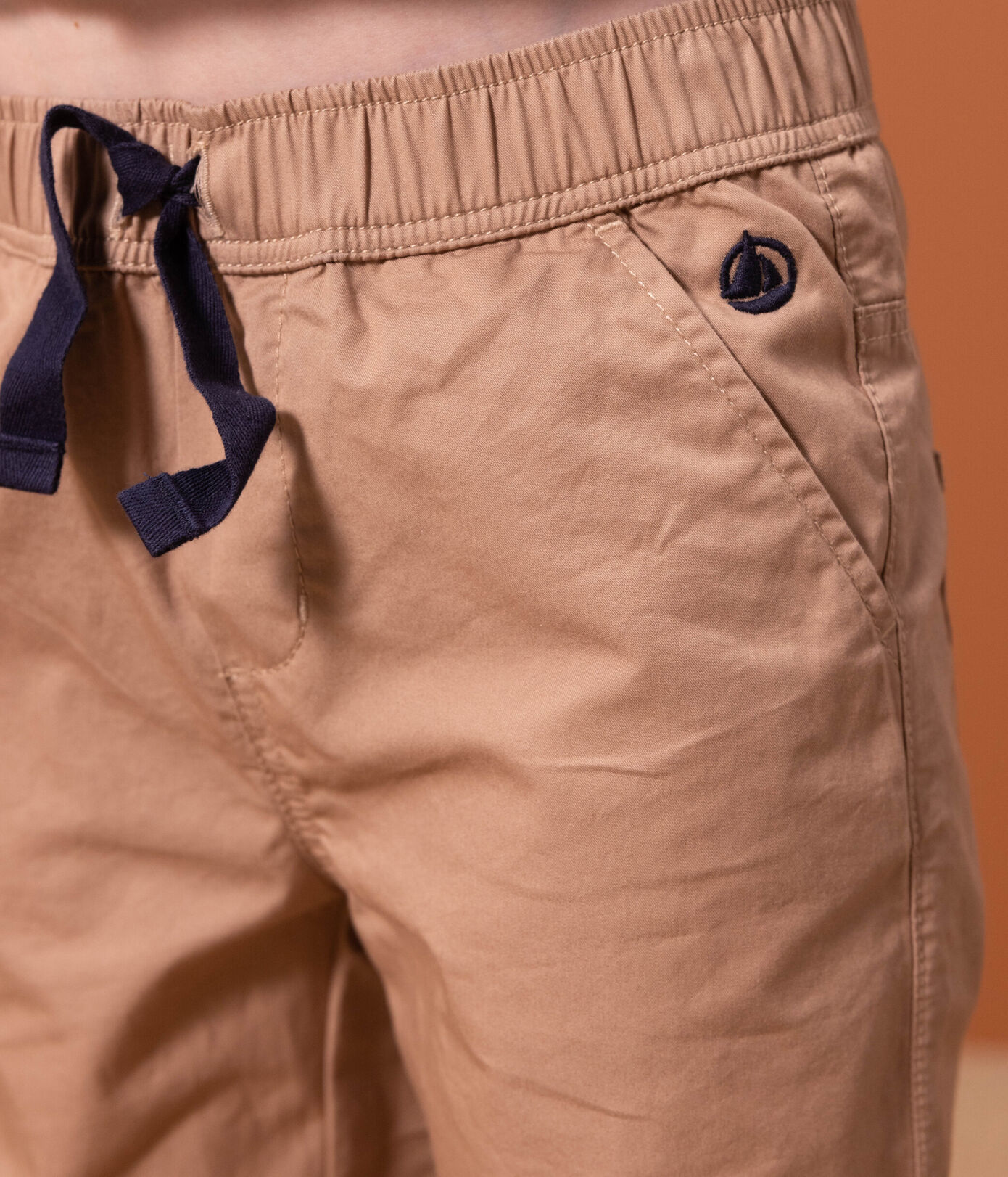 Pantalon regular en serge de coton enfant garon