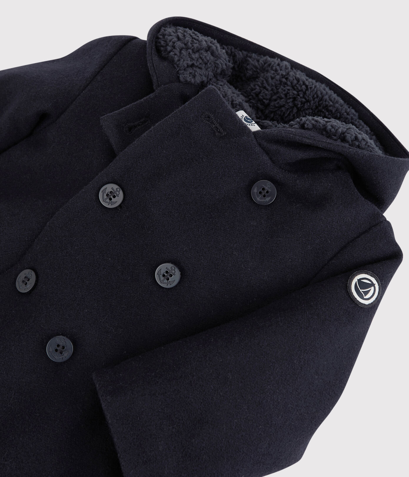 Caban en laine bébé.