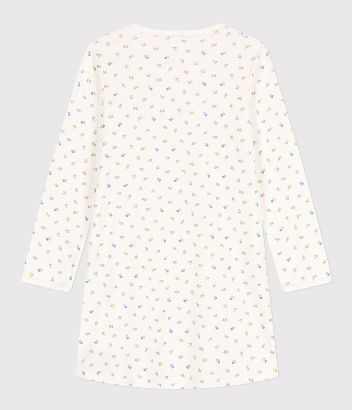 Chemise de nuit fleurs en coton petite fille