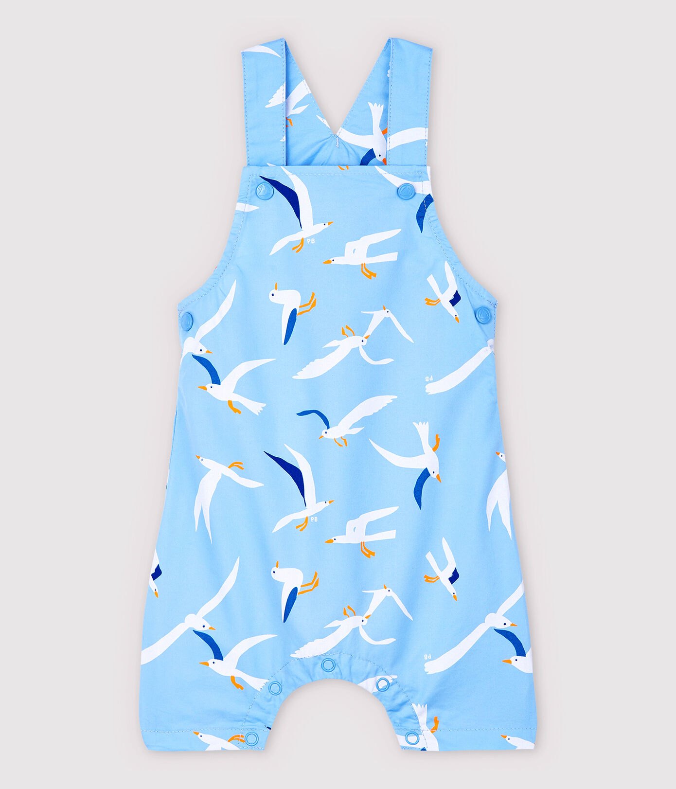 Salopette courte en serge craquante bébé garon