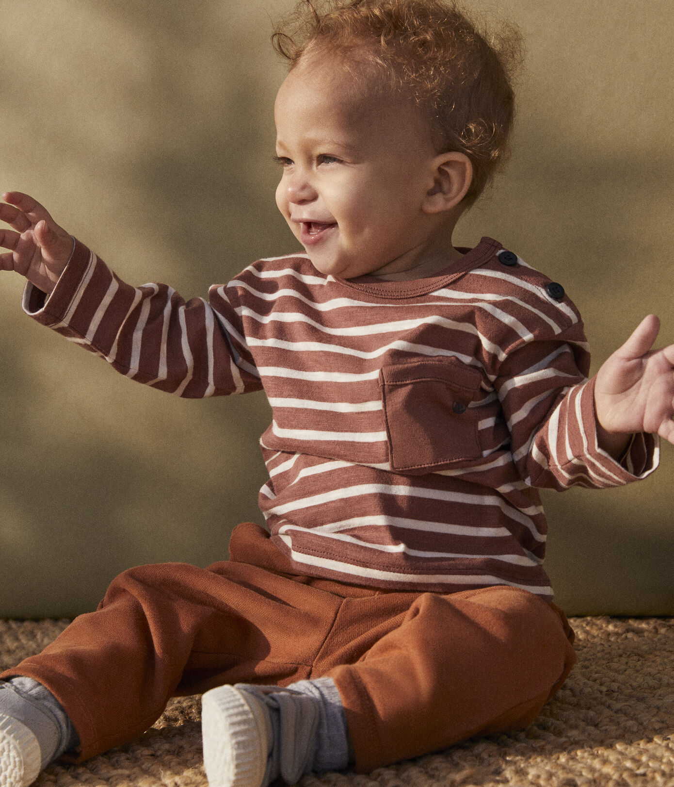 Tee-shirt manches longues bébé en coton