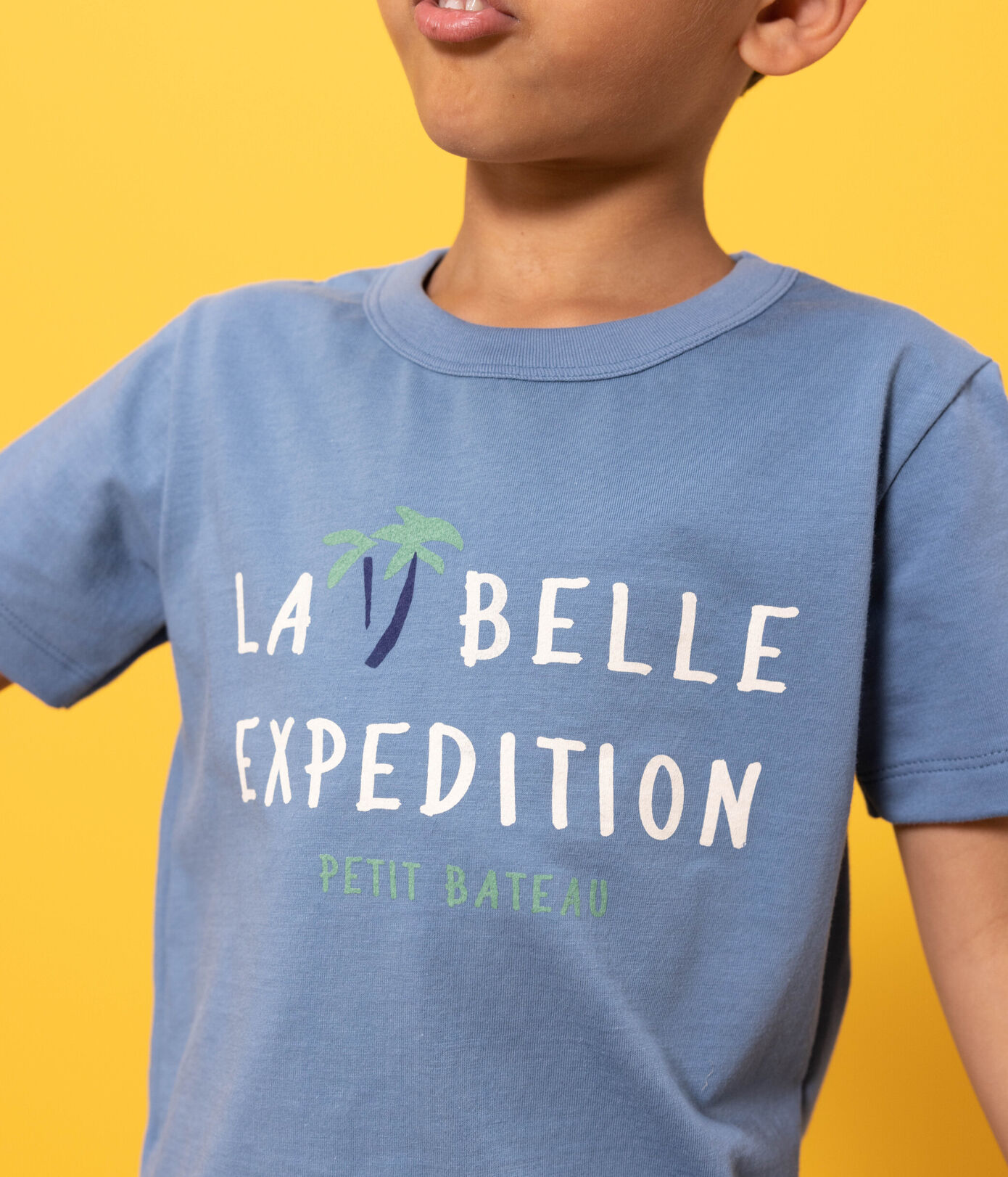 Tee-shirt manches courtes en coton enfant garon