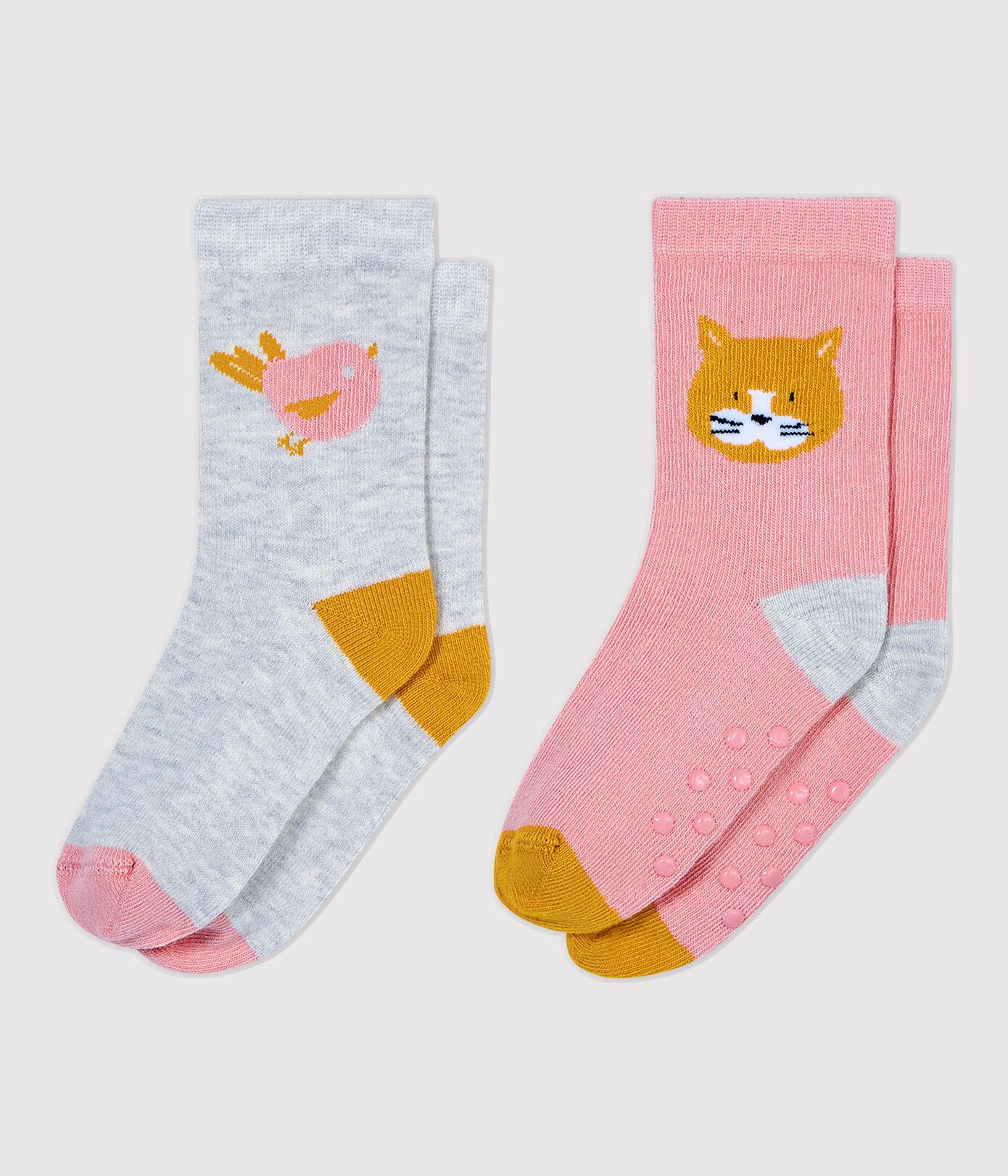 Lot de 2 paires de chaussettes bébé.