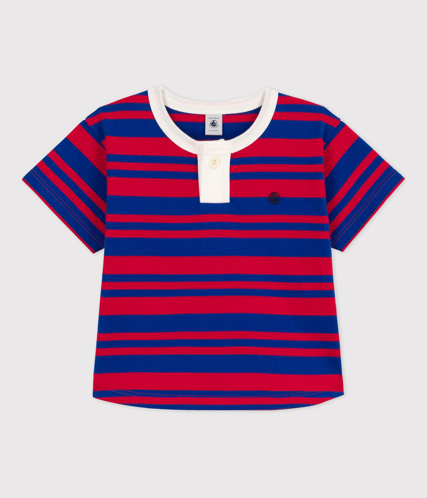 Tee-shirt rayé en coton enfant fille