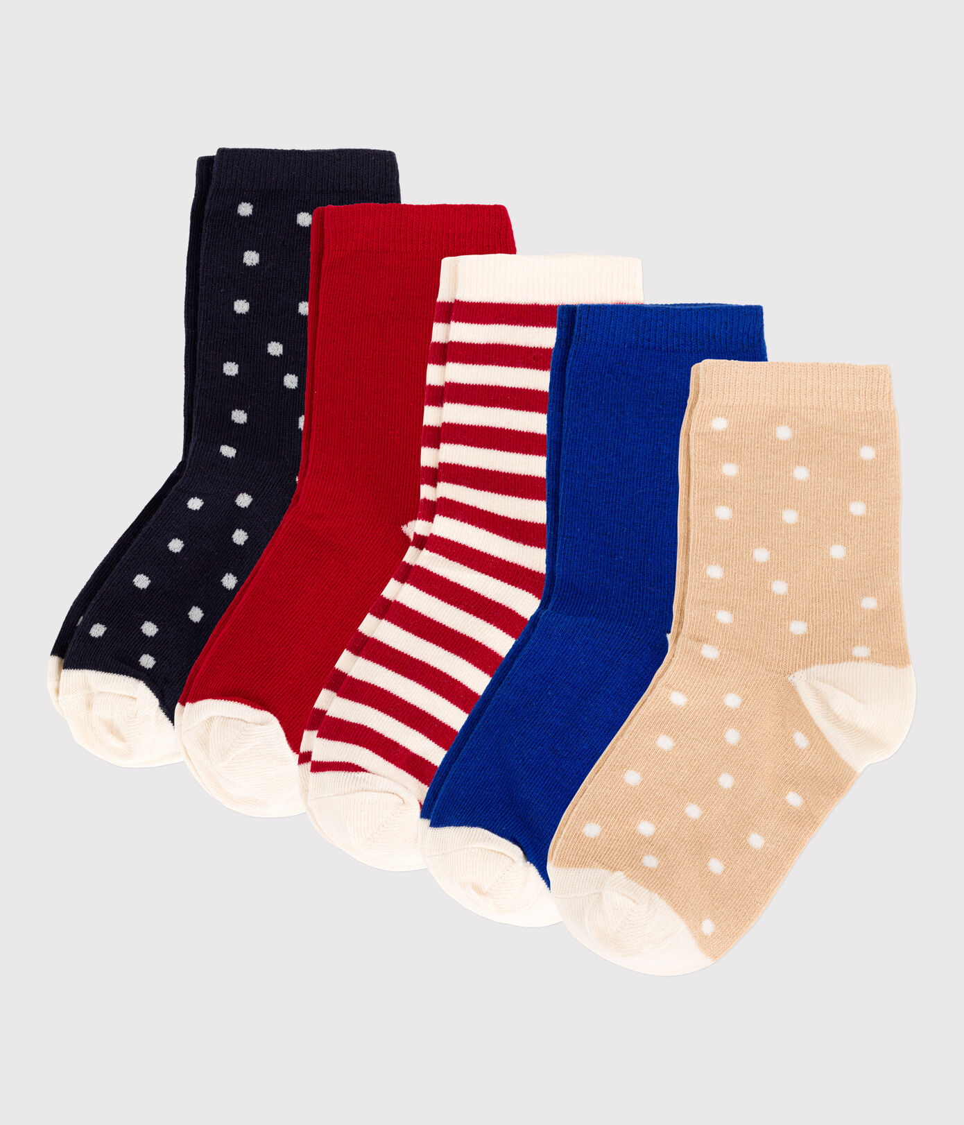 Lot de 5 paires de chaussettes enfant fille