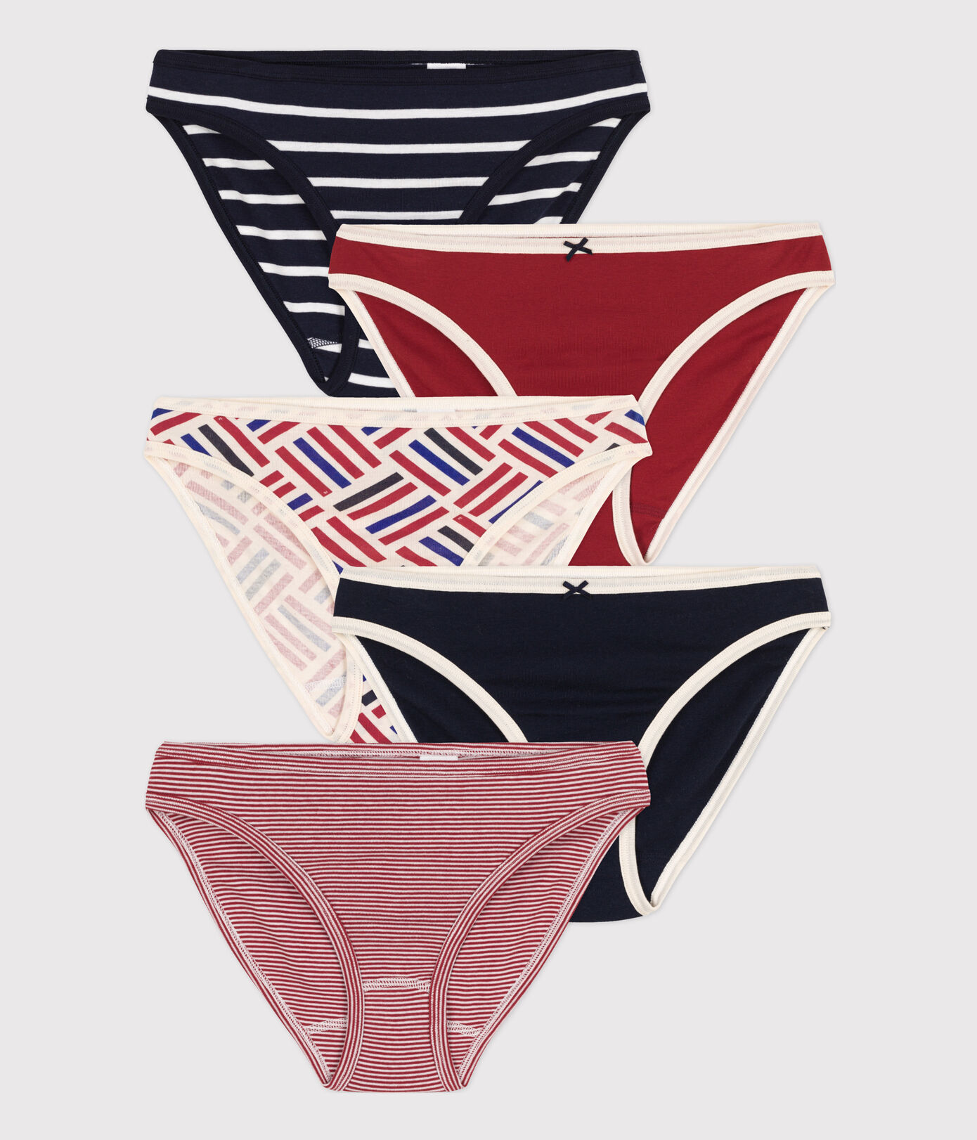 Lot 5 culottes en coton Femme