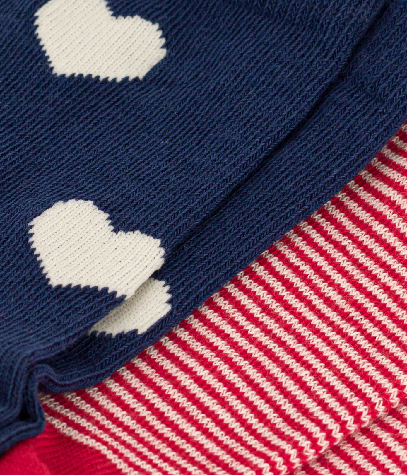 Lot de 2 paires de chaussettes curs en jersey de coton enfants