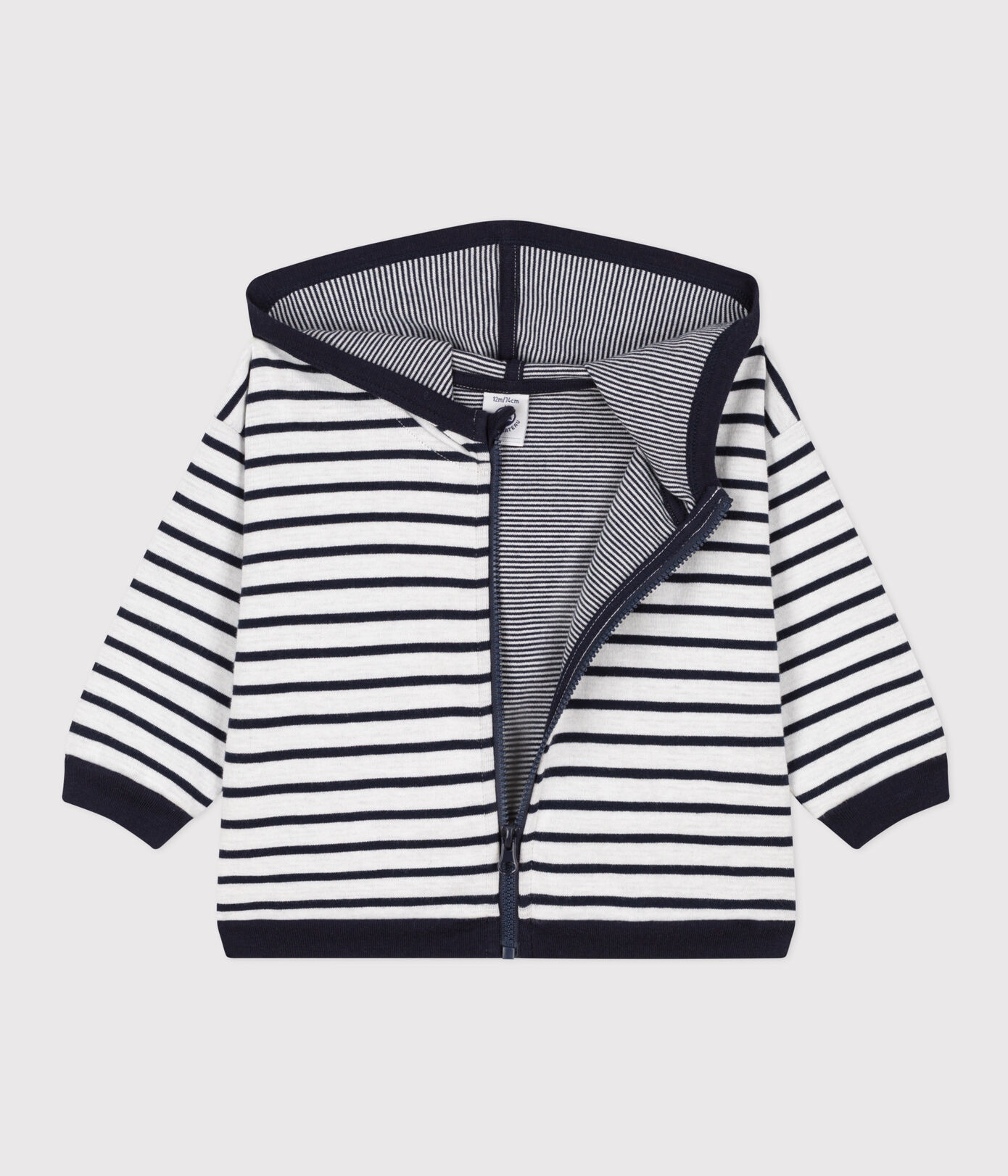 Sweatshirt à capuche en jersey épais bébé