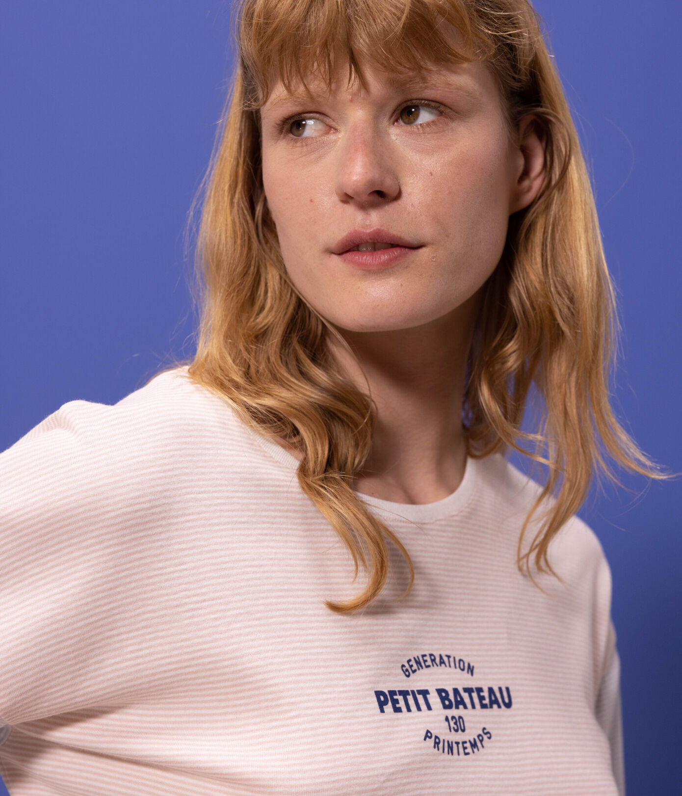 Pyjama milleraies tricolore en coton femme