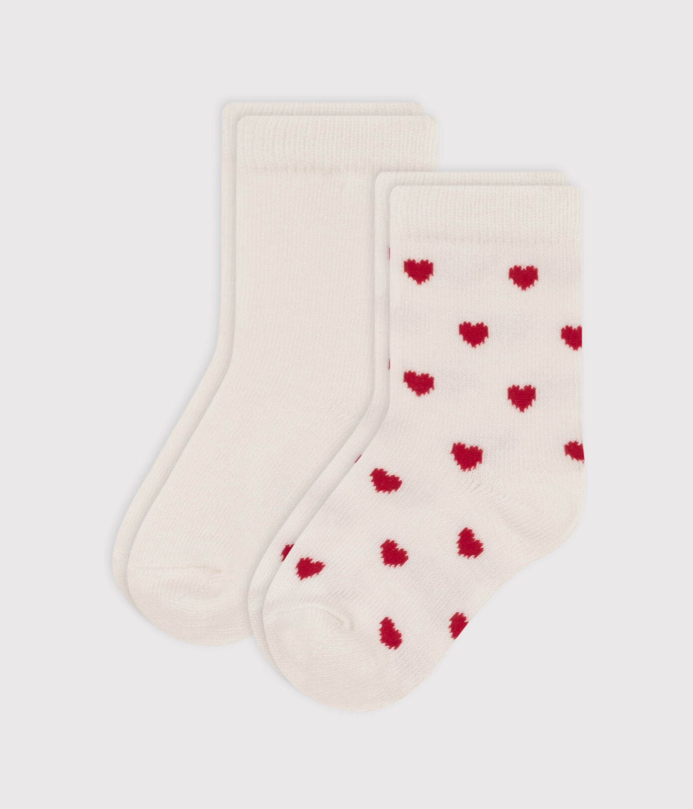 Lot de 2 paires de chaussettes curs en jersey de coton bébé