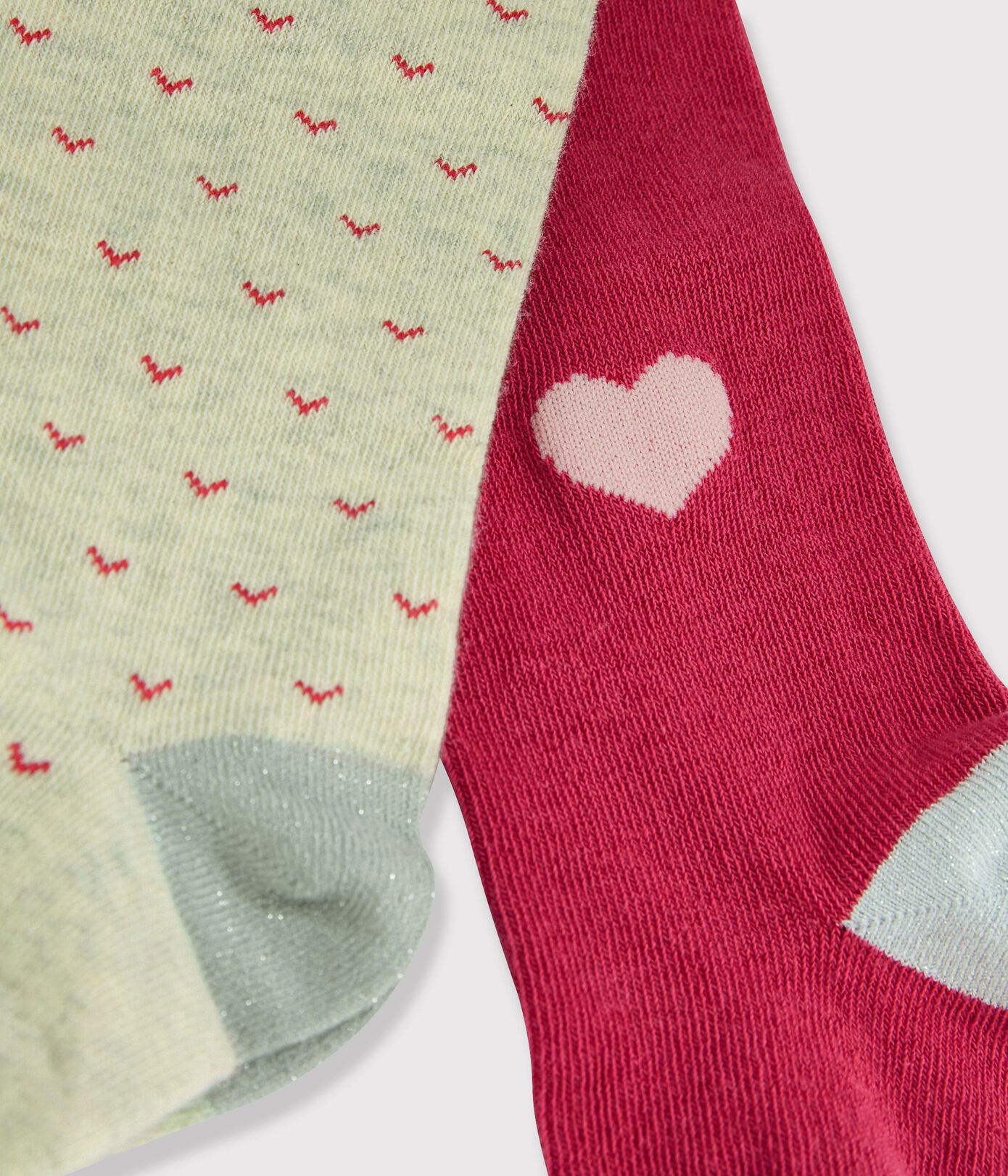 Lot de 2 paires de collants enfant fille