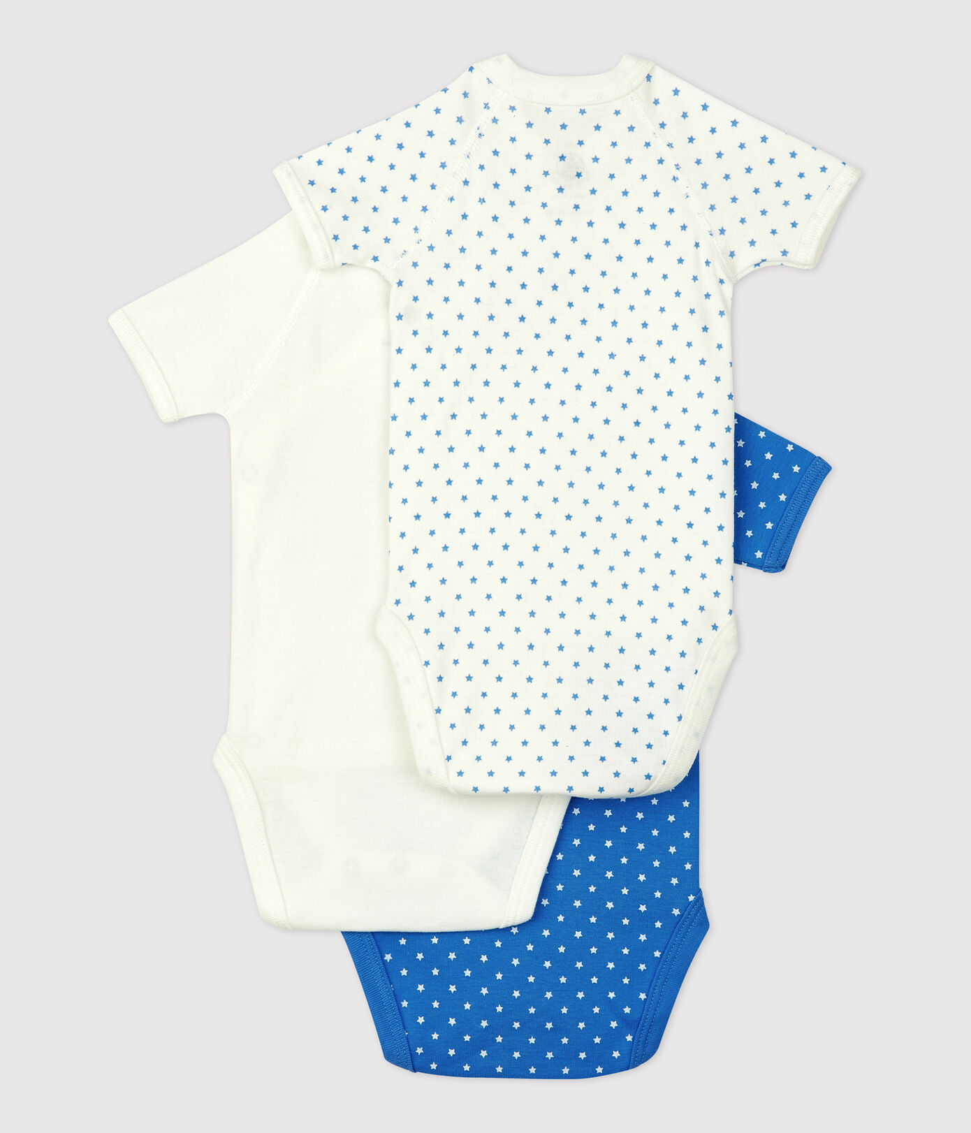 Lot de 3 bodies bébé en coton biologique